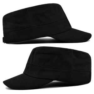 Wholesale Cheap Factory Stock Solid Twilled Cotton Blank <b>Flat</b> Top Tucker <b>Hat</b> Sports Cap Camp <b>Hat</b> for Men Sunshade high quality - Product Image 4