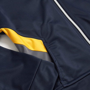 ชุดวอร์มวินเทจสองชิ้นสำหรับผู้ชาย ปักลายที่ปกเสื้อแบบมีฮู้ด ผ้าฝ้ายกันลม ไซส์ใหญ่พิเศษ สำหรับฤดูหนาว เนื้อผ้าหนา - Product Image 3