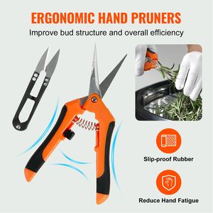 Trimmer Manuale per Boccioli con Lame in Acciaio Inox da 24FT, Visibilità Chiara e Ciotola per Foglie, Attrezzo da Giardino - Product Image 6