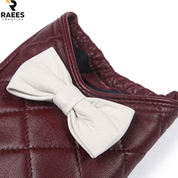 Nouveaux gants tactiles de conception tendance en cuir véritable pour l'extérieur, gants chauds simples et élégants pour la conduite