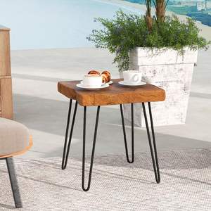 Indonesia Teak legno fine tavolo di forma quadrata riciclato e recuperato per mobili soggiorno - Product Image 1