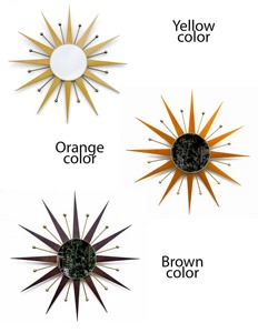 Sun Shape Yellow Wall <b>Mirror</b> Perfect For Living Room And <b>Bedroom</b> Adds Radiant And Eye Catching Wall Decor From India - Product Image 6