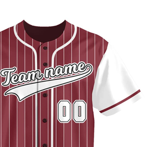 Maillot de baseball en gros, design personnalisé, manches courtes, coupe athlétique, tenue d'entraînement, service OEM, vêtements de sport d'équipe, maillot de baseball - Product Image 5