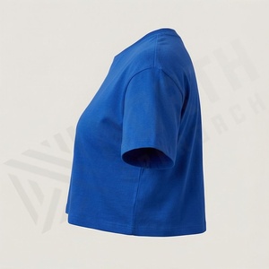 เสื้อยืดครอปท็อปผู้หญิง แขนสั้น ลายมัดย้อม สำหรับใส่กลางแจ้ง คอกลม พรีเมียม แอคทีฟแวร์ ลำลอง แฟชั่นอินเทรนด์ - Product Image 3