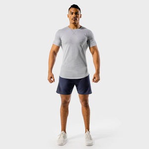 Camisetas Deportivas de Punto de Primera Calidad para Hombre, Camisetas de Gimnasio 100% Algodón, Ligeras, de Secado Rápido, con Logotipo Personalizado - Product Image 3