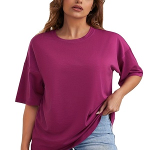 Camiseta personalizada de verano de alta calidad para hombres Impresión y bordado logo 180 GSM 100% Camisetas de algodón Camisetas de mujer de BD - Product Image 5