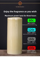 Brûleur d'encens électronique portable rechargeable en céramique pour voiture, style arabe, parfum Oud, Mubkhar, Bukhoor, Bakhoor