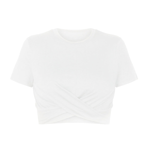 Attractive Design Women Crop Top T Shirts Factory Direct Supplier Casual Wear Ladies Crop Top Shirt With All Size Available - Product Image 6