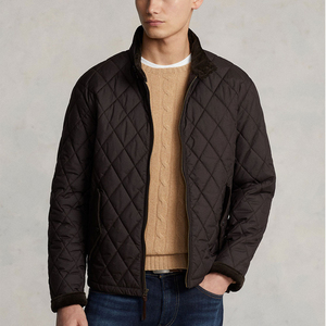 Veste matelassée en duvet pour homme, bleu marine, personnalisée par le fabricant, col montant, chaude, décontractée, pour l'hiver - Product Image 4
