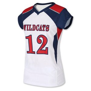 Tenue de volley-ball extensible personnalisable avec logo d'équipe, maillot et short légers pour l'entraînement - Product Image 2
