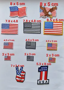Parches Bordados de Banderas de Países, Termoadhesivos, Rectangulares, de Tela Tejida, para Decoración de Ropa, España, Suecia, Suiza, Tailandia - Product Image 6