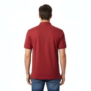 Polo décontracté pour homme 100 % coton avec poche, anti-plis, manches courtes, imprimé brodé personnalisable, confortable pour temps chaud - Product Image 2