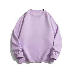 เสื้อสเวตเชิ้ตไหมพรมโอเวอร์ไซส์สำหรับผู้หญิง ดีไซน์ทันสมัย ตกแต่งโลโก้ด้านหน้า เหมาะสำหรับฤดูใบไม้ร่วงและฤดูหนาว ขายดีมาก - Product Image 4