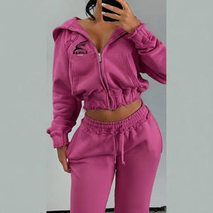 Conjunto de Ropa Deportiva para Mujer, Otoño 2026, Dos Piezas, Chaqueta con Cierre y Pantalones Deportivos - Product Image 4