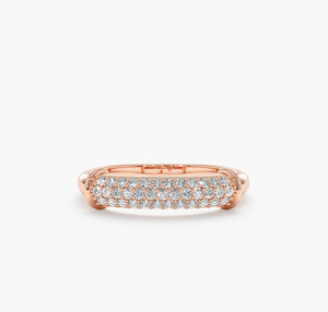 Custom 14KT Gold Vintage IGI Certified Filled Diamond Engagement Wedding <b>Ring</b> Personalized for Women - Product Image 2