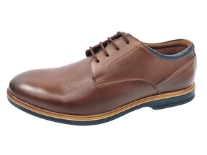 Chaussures Oxford en synthétique marron pour homme, bout rond, lacets, respirantes, légères, décontractées, toutes saisons - Product Image 4