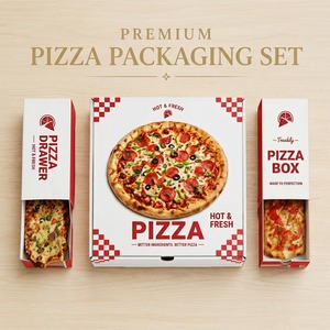 Custom Recycled Materials Slice Slide Drawer Pizza Paper <b>Box</b> Logo Takeout Rectangle Slide Open Slice Pizza Carton - Product Image 2