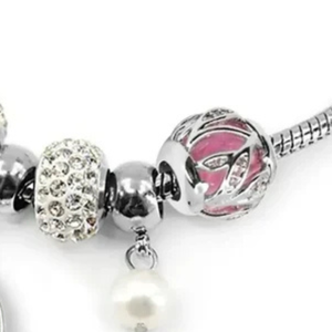   Bracelet pour femme fabriqué en 1990, élégant, couleur vert et argent, bijou à breloques, accessoire de mode pour poignet, inspiré des sororités, qualité supérieure - Product Image 2