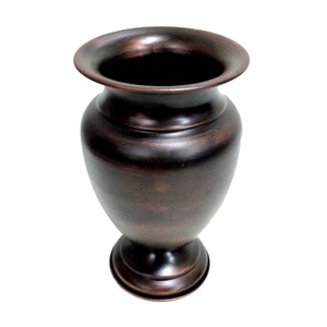 Wholesale Bulk Iron Bronze Plating <b>Unique</b> Metal Indoor Flower <b>Vase</b> Home Decorative Flower Pot Handmade Customized - Product Image 1