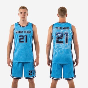 Conjunto de Uniforme de Baloncesto Sublimado de Secado Rápido, Personalizado, Transpirable, para Jóvenes y Adultos, Pantalones Cortos Deportivos para Actividades al Aire Libre - Product Image 4