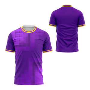 Custom Retro Football Shirts for Men Sportswear Uniform Kits High Quality V Neck Soccer Jersey T-shirt Supplier - Product Image 6