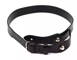 Black Style Belt & Strap Set – <b>Leather</b> Cross Belt <b>Harness</b> for Formal Ceremonial & Cosplay Use - Product Image 2