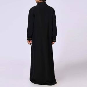 Vêtements islamiques traditionnels modestes pour hommes, thobe arabe, Qatar, Arabie Saoudite, grande taille, thermique, manches longues, garçons, prix de gros abordable - Product Image 4