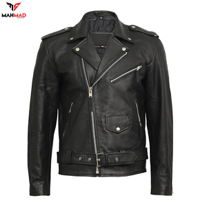 Custom Genuine Leather Biker Motorcycle <b>Racing</b> <b>Jacket</b> OEM ODM Manufacturer Wholesale Men Breathable Windproof Durable Winter - Product Image 2