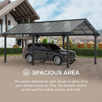 Abri de voiture/garage préfabriqué en acier de haute qualité, simple, portable, anti-corrosion, imperméable, 10x20 pieds, avec couleur personnalisée
