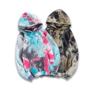 เสื้อฮู้ดผู้ชายแบบ Tie-Dye แขนยาว สวมใส่สบาย มีเชือกปรับได้ที่ฮู้ด กระเป๋าจิงโจ้ และขอบยางยืด - Product Image 3