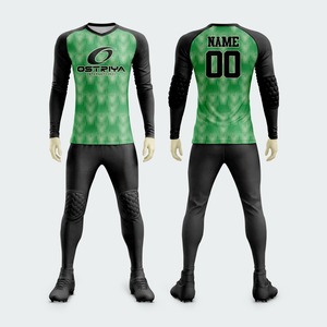 Soccer Goalkeeper <b>Padded</b> Uniform with Long Sleeve Trouser <b>Heat</b>-Transfer Printed Breathable Quick Dry Team Uniform 2026 Season - Product Image 2