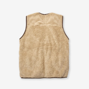 Top Trending Men's Outerwear Sherpa Fleece <b>Vests</b> Solid Color Sleeveless Windproof Casual Party Wear Fashion Fleece <b>Vests</b> - Product Image 3