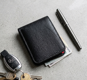 Portefeuille Bifold <span class=keywords><strong>Homme</strong></span> en Cuir Pur Fait Main de <span class=keywords><strong>Luxe</strong></span>, <span class=keywords><strong>Porte</strong></span>-Cartes Fin, Vente en Gros, Portefeuille Personnalisé avec Logo - Product Image 4