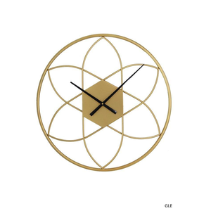 Modern Leaf Metal <b>Wall</b> <b>Clock</b> Multicolor <b>Decorative</b> Nature Inspired <b>Clock</b> Contemporary Home Interior Accent - Product Image 2