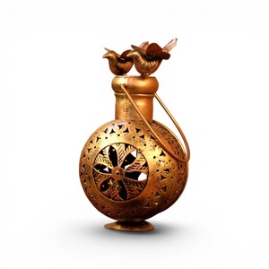 Farol de Hierro Hecho a Mano con Diseño de Pájaro, Decorativo, Metálico, para Velas, Colgante o de Mesa, Estilo Vintage, Decoración para el Hogar - Product Image 4