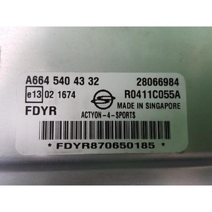 ECUs y Módulos de Computación Usados Actyon 6645404332 - Product Image 4