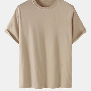 Custom Printed Front Logo <b>Cropped</b> Oversized T-shirt for <b>Men</b> and Women 100% Cotton Unisex Breathable Quick Dry Streetwear - Product Image 1