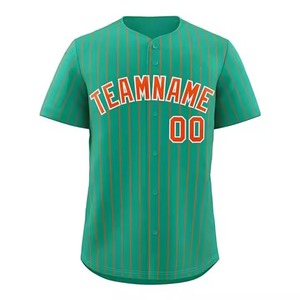 Nouveau maillot de baseball élégant pour homme, manches courtes, polyester imprimé, couleurs personnalisées, respirant, grandes tailles, pour équipe et usage décontracté - Product Image 1
