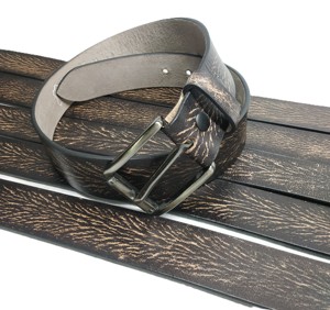 Cinturón de Cuero 100% de Grano Completo de Lujo con Hebilla Intercambiable de Botón a Presión, Hecho a Mano, Personalizado, Producción Directa de Fábrica India, Económico - Product Image 1