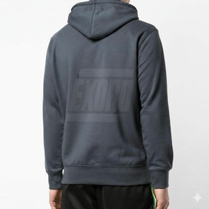Sudadera con Capucha de Forro Polar Grueso Ecológico para Hombre 2026, Moda Sostenible de Invierno, Ropa Casual, Color Sólido, Antiarrugas, Personalizable - Product Image 2
