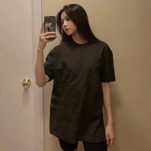 Camiseta deportiva de hombre de verano de secado rápido con hombros caídos, corte holgado, estampado serigrafiado, estilo oversize, de malla, lisa, para la calle - Product Image 4