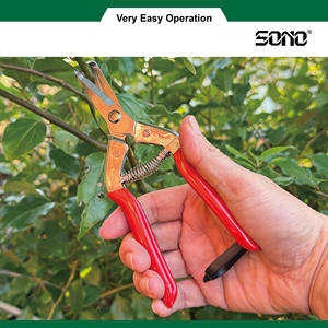 SONO J53U Ciseaux de jardinage et de fleuriste DIY en acier au carbone de haute qualité, durables, tranchants, chromés, pour droitiers, à lame courbée spéciale - Product Image 3