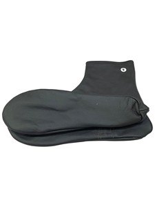 <b>Men</b> Genuine Leather Eco-Friendly Customized <b>Slipper</b> Ankle <b>Socks</b> with Cuff Zipper Closure Breathable Winter Casual Custom Logo - Product Image 6