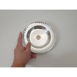 Plato decorativo metálico de diseño simple para servir comida en bodas, restaurantes y hoteles, ideal como utensilio de cocina o para colocar debajo del plato. - Product Image 2