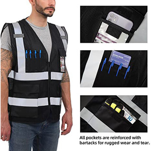 Safety <b>Overall</b> Safety Work Wear Uniforms <b>Construction</b> Work Wear Coveralls High Quality Reflective Custom Lightweight Safety - Product Image 5