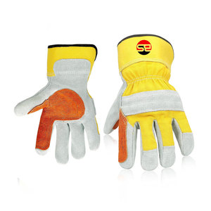 Comfortable Breathable Working <b>Gloves</b> Custom Made Leather Working <b>Gloves</b> For Unisex Custom Use Labor <b>Gloves</b> By Burhan Sports - Product Image 5
