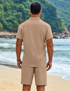 Ensemble 2 pièces d'été pour homme, débardeur et short, délavé à l'acide, respirant, écologique, personnalisable, marque privée, fabrication OEM - Product Image 4