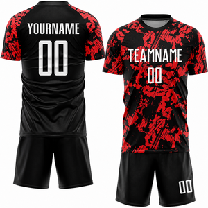 Uniforme de Fútbol Unisex de Diseño Personalizado con Camisetas Sublimadas, Tejido de Malla Transpirable, Ligero y de Secado Rápido para Partidos - Product Image 1