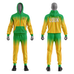 Custom Teamwear Geometric Tracksuit <b>Set</b> Unisex Hooded Jacket and Pants for Sports and Travel - Product Image 6