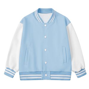 Chaquetas Lettermen de Color Liso y Sencillo, Chaquetas de Béisbol Modernas y a la Moda con Diseño Personalizado - Product Image 1